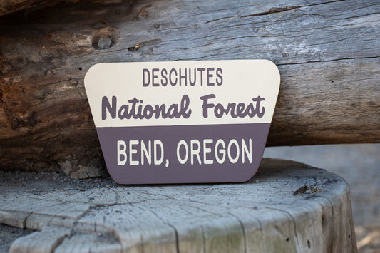 Bend Oregon Replica Forest Service Sign