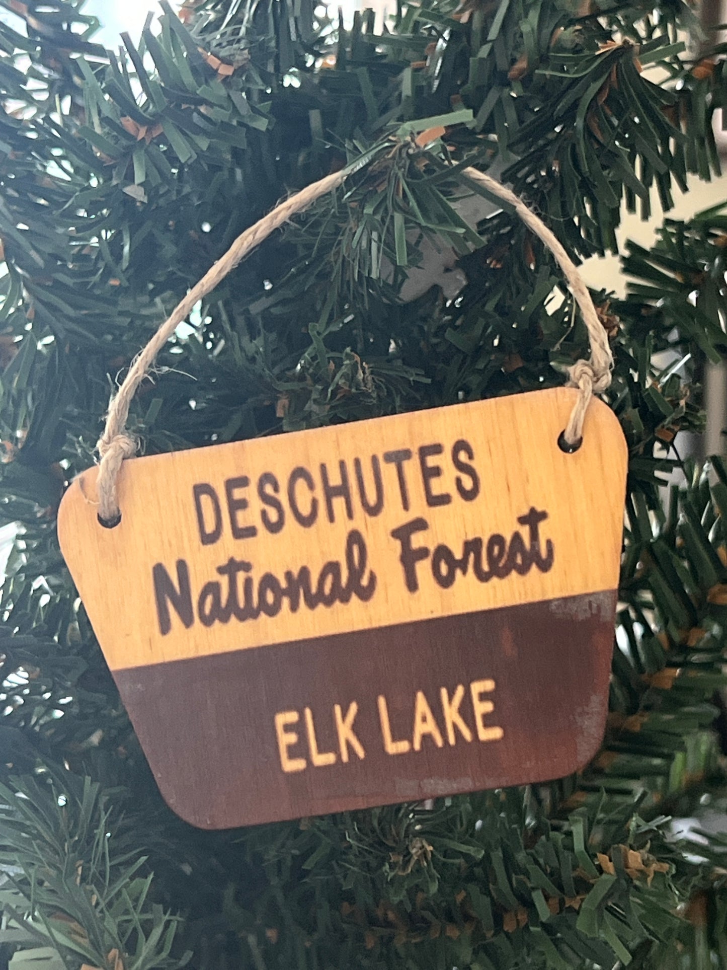 Elk lake Ornament
