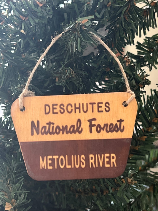 Metolius River Ornament