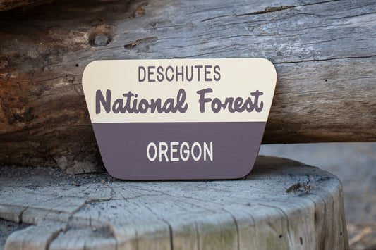 Oregon replica Forest Service Sign
